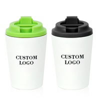 Mug Kopi Vakum Terisolasi Dinding Ganda Tahan Panas dan Dingin Dengan Tutup Logo Kustom Kantor