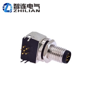 90 độ M8 nối nam góc bên phải <span class=keywords><strong>PCB</strong></span> bảng điều chỉnh gắn kết ổ cắm kết nối - Product Image 4