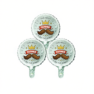 Ballon en feuille d'aluminium Party Love, Le meilleur père du monde, 24,5x30,5cm, sac de 12 pièces - Product Image 3