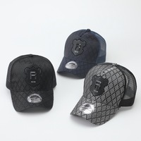 Casquette de baseball unisexe réglable à 6 panneaux en maille – Respirante, style athleisure quatre saisons, ambiance Instagram, simple boutonnage