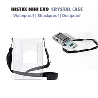 Étui pour appareil photo Lerp&Camera pour Instax Mini EVO, coque de protection transparente en plastique cristal, anti-collision, anti-chute, étui de voyage