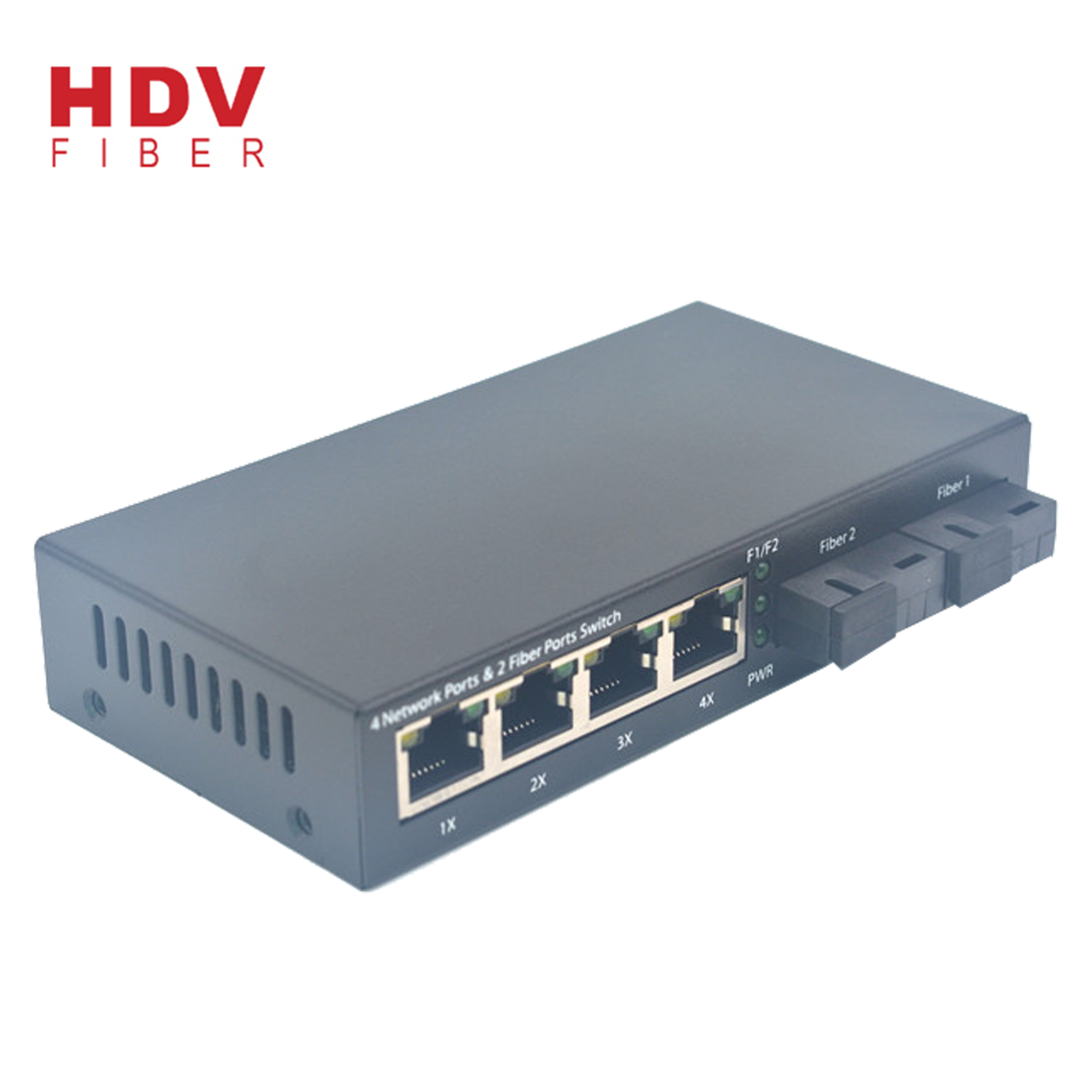 Индивидуальные DC48V 4*10/100/1000M PoE порта + 2 порта волокна переключатель поддержка IEEE802.3af/IEEE802.3at протокол переключатель