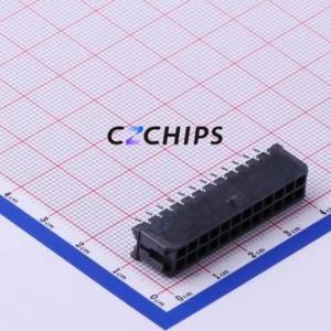 430452412 Wire-to-Board Pin Header Through hole Component (THT),P=3mm Connector 2x12P 3mm Through Hole Micro-Fit (MX 3.0) - Product Image 1