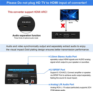 4K ARC Audio Extractor Stereo Extractor <strong>Converter</strong> 4K to Optical <strong>TOSLINK</strong> <strong>SPDIF</strong> + 3.5mm Audio Splitter Adapter - Product Image 5