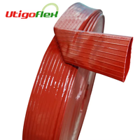 Tuyau flexible d'irrigation de décharge d'eau de PVC de prix usine 12 "tube d'arrosage plat de PVC mou de couleur de 6 pouces