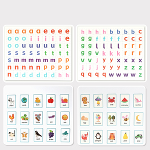 Classic Montessori Wooden Spelling Puzzle Board with Storage <b>Box</b> and Flash Cards Early Educational Word Learning <b>Toy</b> for Kids - Product Image 6