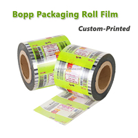 Film d'emballage transparent en BOPP imprimé sur mesure pour snacks, rouleau de film transparent pour emballer les chips de pommes de terre