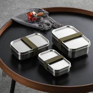 Bencircle CS01 Stainless Steel Lunch Box Strap Style Bento Lunch Box for Kids Adult School Lunch Box Set Insulated Reusable Meta - Product Image 2