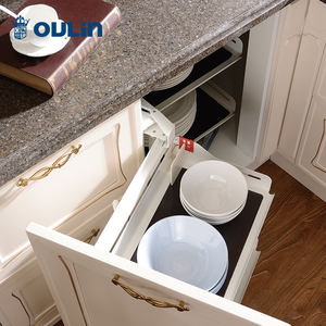 유럽 호화스러운 별장 연약한 마지막 경첩 부엌 벽 내각 주문 부엌 가구 - Product Image 5