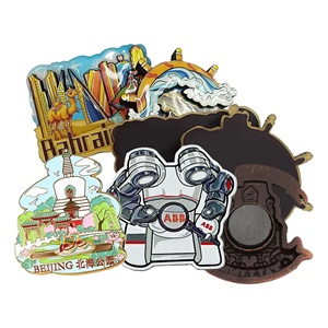 Autocollant de réfrigérateur personnalisé avec logo sur mesure, aimants de réfrigérateur en métal 3D par sublimation pour souvenir - Product Image 1