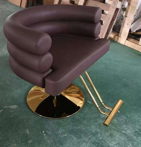 Chaise de Salon en Cuir Marron pour Coiffeur 2026 – Mobilier de Coiffure Professionnel pour Barbier et Esthéticien - Product Image 4