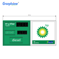 Led esterno a doppia faccia pilone segno/stazione di benzina pilone segni di segno del prezzo a Led