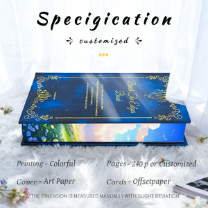 Golden Hot <b>Stamp</b> Art <b>Book</b> with Lamination Printing Custom Design Patterned Cover for Adult Art & Design Enthusiasts - Product Image 2