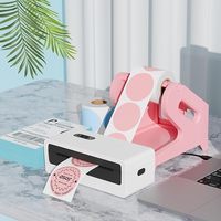 Imprimante d'étiquettes thermique portable USB + de bureau 4x6 pouces, imprimante d'étiquettes sans fil, imprimante de codes-barres, multi-OS Android