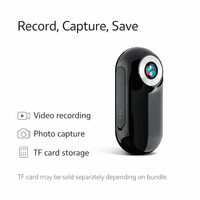Mini caméra magnétique portable 1080p, enregistreur vidéo POV, USB-C, MicroSD, écran 0,9 pouces