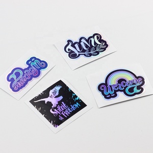 Không thấm nước Holographic cầu vồng hiệu ứng dính Vinyl Sticker biểu tượng tùy chỉnh chết cắt laser ba chiều in nhãn - Product Image 5