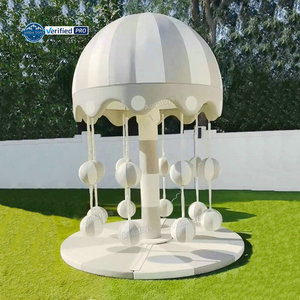 AUDATOYS Carrusel Eléctrico de Madera Suave de 8 Pies para Exteriores e Interiores para Niños de 2 a 10 Años de Edad-Uso Doméstico - Product Image 1