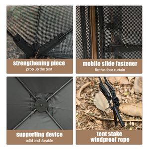 Abri de chasse portable à 270 degrés, pour 2-3 personnes, abri au sol pop-up avec revêtement occultant imperméable pour la chasse au cerf - Product Image 2