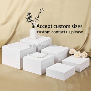 SHP tùy chỉnh đám cưới bánh tầng bệ Acrylic plinth vuông rõ ràng Acrylic plinth hiển thị đứng cho acry lớn tự chọn risers - Product Image 4