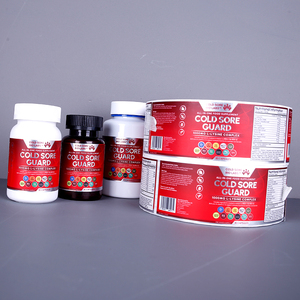 Étiquettes personnalisées imperméables en vinyle pour bouteilles de compléments alimentaires, estampage à chaud or mat, impression numérique, autocollants pour emballages de produits nutritionnels et de santé - Product Image 2