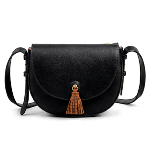 Gravs Premium Genuine Leather Saddle Crossbody Bag Women Summer Fashion <b>Vintage</b> Candy Pattern 7 Inch Shoulder <b>Purse</b> Magnetic - Product Image 1