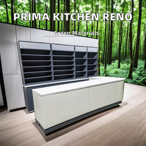 Renovasi rumah layanan Satu Atap Prima/Builder/pengembang Harga Murah kabinet dapur MDF pernis marmer/laminasi termasuk wastafel - Product Image 3