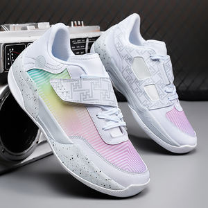 Zapatos de carreras de baloncesto de escuela secundaria para niños y niñas, tendencia de moda ligera, amortiguación con cordones, correr para niños grandes - Product Image 5