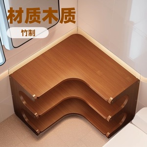 Corner desktop <b>shelf</b>, multi-layer storage <b>rack</b> for kitchen, household daily necessities, department store items, and home goods. - Product Image 2