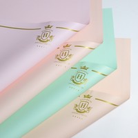 Papier d'emballage pour fleurs de luxe DLBZ, imperméable, en papier d'art enduit de PVC, design Queen, emballage de bouquet pour fleuristes