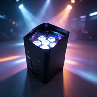 Lumière LED intelligente avec télécommande sans fil, application WiFi, 6x18W RGBAW+UV, éclairage de scène pour mariage et fête, éclairage à batterie