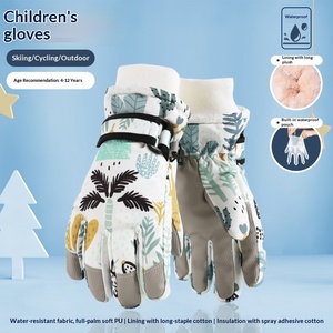 <strong>Children's</strong> Skiing <strong>Gloves</strong> Autumn Winter Thickened Warm Windproof Cold-proof <strong>Waterproof</strong> Full Finger Cycling Riding Cross-border - Product Image 4