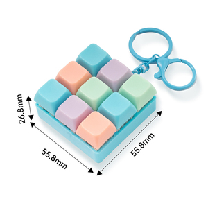Logotipo personalizado teclado Keycap Diy llavero diseño teclado aliviar el estrés llavero juguete - Product Image 4
