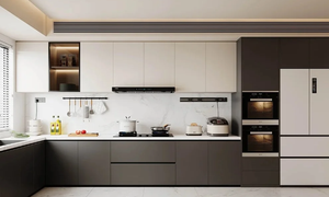 Ensemble complet d'armoires de cuisine modernes en bois massif personnalisées de haute qualité pour une conception de cuisine luxueuse - Product Image 3
