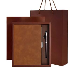 Organisateur de papeterie, agenda, carnet en cuir, papier cartonné noir, coffret cadeau - Product Image 1