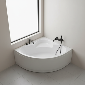 Bain à remous d'angle compact en acrylique écologique, portable et encastrable, pour <span class=keywords><strong>intérieur</strong></span> et extérieur, idéal pour la relaxation – Offre spéciale - Product Image 1