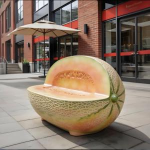 Silla de Fibra de Vidrio con Forma de Limón, Asiento Vibrante para Áreas Públicas, Silla de Fibra de Vidrio con Forma de Limón, Asiento Vibrante para Áreas Públicas - Product Image 2