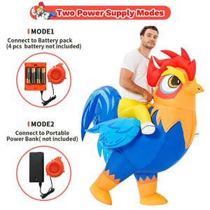 Disfraz Inflable Popular <span class=keywords><strong>de</strong></span> Gallo para Adultos, Ideal para <span class=keywords><strong>Carnaval</strong></span> y Fiestas Ciclistas, Unisex, Artículos en Stock - Product Image 3