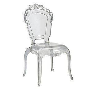 Venta al por mayor Epoque Belle resina acrílica plástico transparente Silla de boda belleza al aire libre sala de estar hogar Oficina comedor USO DE China - Product Image 1