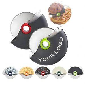 Cortador de Pizza Plegable Personalizado con Logotipo, Mini Cortador de Pizza Sostenible con Rueda Protectora de Cuchilla 304, para Regalos Corporativos, Venta al Por Mayor de Fábrica - Product Image 1