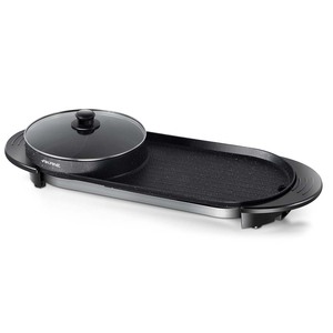 AKANE A.5413 1800W elettrico grigliato 2 in1 pentola di Cocina dos en una olla Non Stick doppio riscaldamento 2,5 l pentola calda BBQ padella - Product Image 4