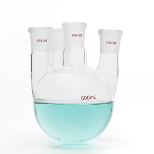 Lab 2 <span class=keywords><strong>3</strong></span> 5 10 20 30 50L kaca bawah bulat 4 empat leher labu mendidih dengan <span class=keywords><strong>3</strong></span> Tiga miring port mulut sisi standar - Product Image 1