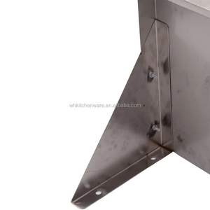 Estante de exhibición de montaje en pared de acero inoxidable con certificación NSF para uso en cocina de restaurante - Product Image 6