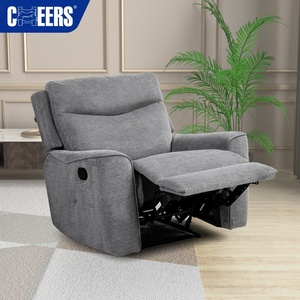 MANWAH CHEERS Fabric Reclining Living Room <b>Sofa</b> 3 Seat <b>Sofa</b> <b>Set</b> With Foldable Table and Cup Holder - Product Image 6