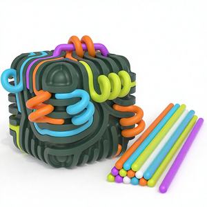 Tablero de Actividades Sensoriales de Silicona Juguete Educativo para Niños Mayores de 3 Años y Adultos para Calmar Estrés <span class=keywords><strong>Ansiedad</strong></span> TDAH Autismo Juguetes para Aliviar el Estrés - Product Image 1