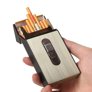 Futeng kim loại thuốc lá trường hợp box với Thuốc lá nhẹ hơn bán buôn tùy chỉnh Lưu trữ hút trường hợp chất lượng cao Nhà máy trực tiếp - Product Image 4