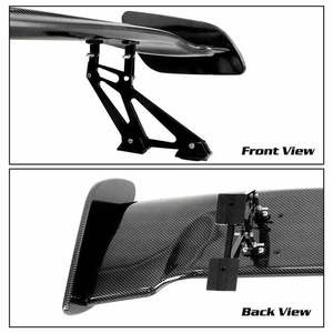 <span class=keywords><strong>GT</strong></span> Phong Cách Carbon Màu Đen ABS Racing Đuôi Cánh Trim Kit Phổ Có Thể Điều Chỉnh Phía Sau Bumper Spoiler Cánh Cho Xe Sửa Đổi Nâng Cấp - Product Image 4