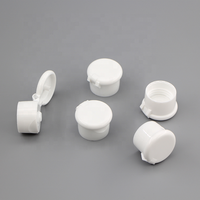 Bouchon à rabat de 24 mm en plastique blanc pour flacons cosmétiques, lotions et shampoings – Vente en gros