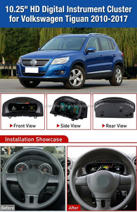 Tableau de bord numérique virtuel 10,25 pouces, mise à niveau du compteur de vitesse pour Volkswagen VW Tiguan 2010-2017 - Product Image 6
