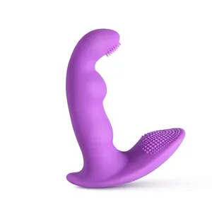 Nuovo massaggiatore prostatico può essere indossato all'esterno <span class=keywords><strong>per</strong></span> gli uomini e le <span class=keywords><strong>donne</strong></span> a <span class=keywords><strong>masturbarsi</strong></span> nel giardino di silicone vibratore anale retrattile - Product Image 2