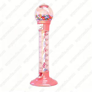 Distributore Automatico di Caramelle e Giocattoli a Monete, Altezza 110 cm, con Spirale per Gomme da Masticare e Palline Rimbalzanti - Product Image 6